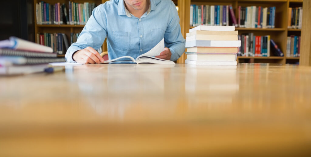 Mature Student Studying GCSEs