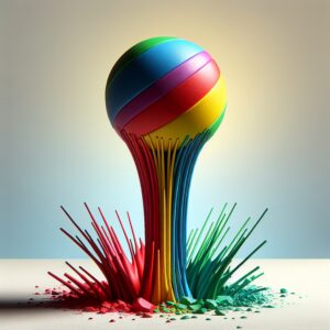 representation of resilience with ball bouncing